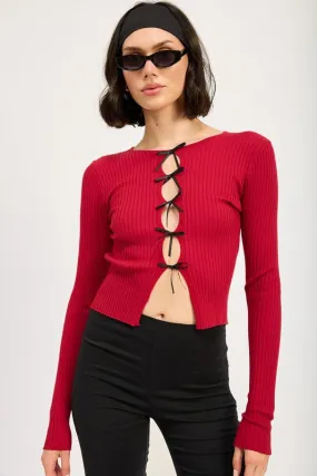 Abby Long Sleeve Ribbed Top