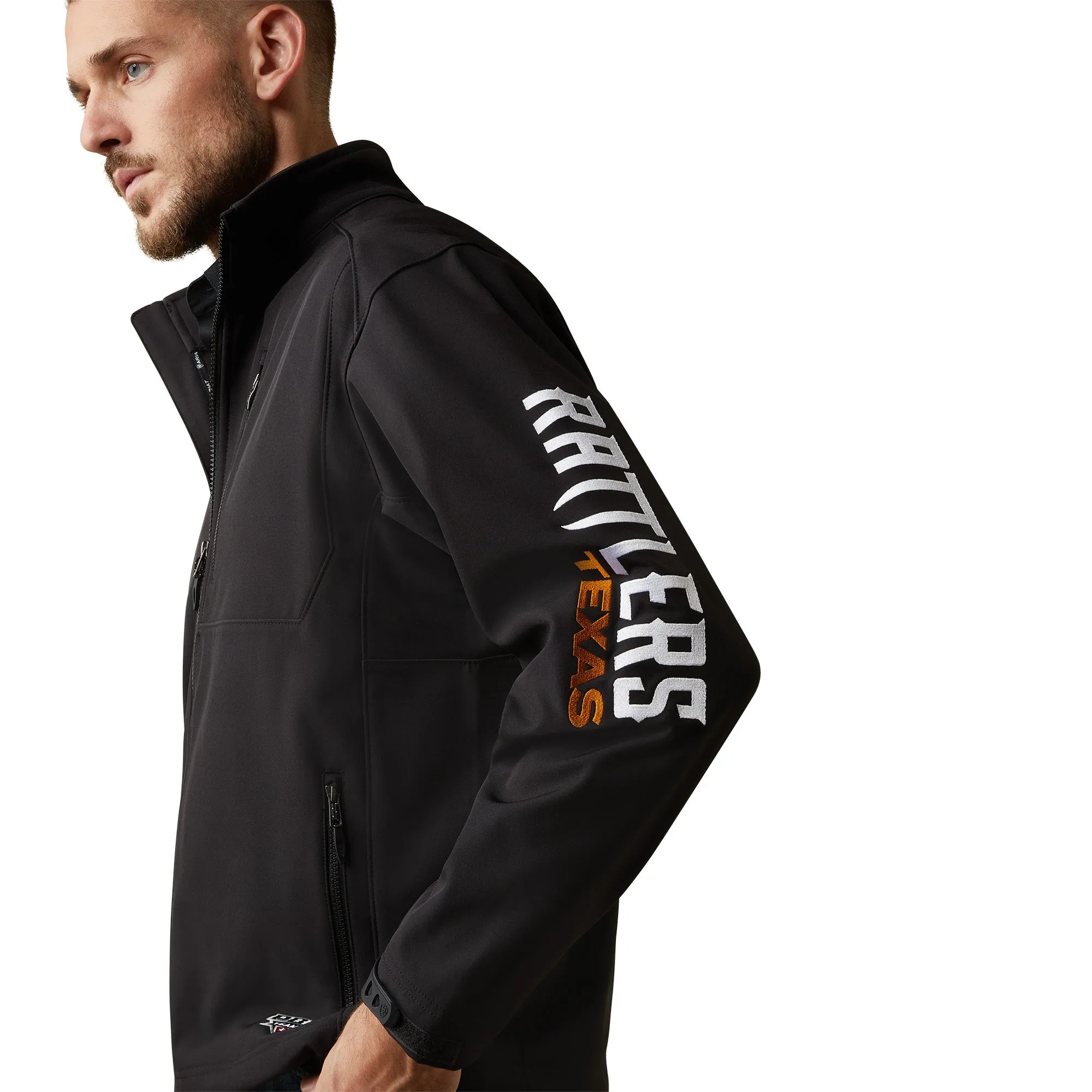 Ariat Men's Texas Rattlers Black Team Softshell Jacket 10044721
