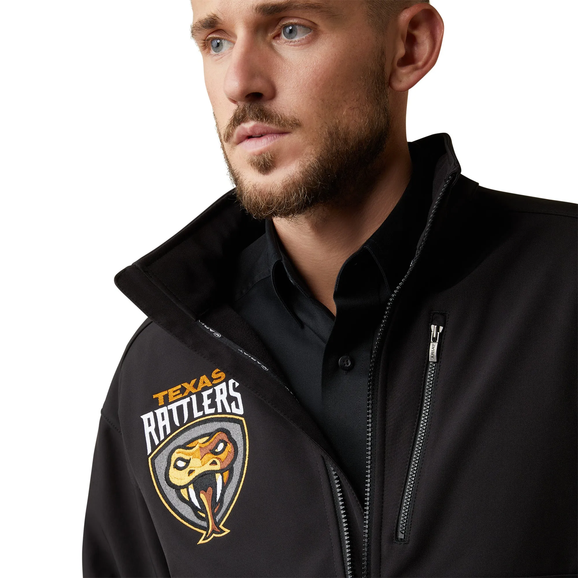 Ariat Men's Texas Rattlers Black Team Softshell Jacket 10044721