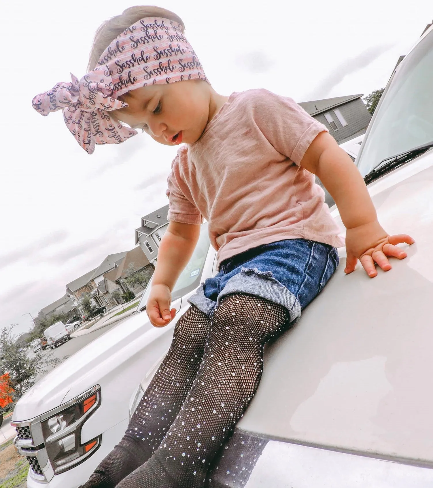 Black Rhinestone Leggings