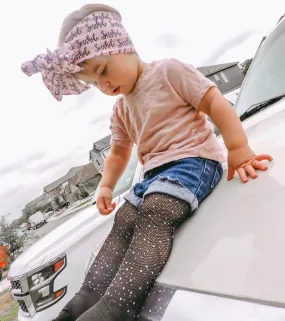 Black Rhinestone Leggings