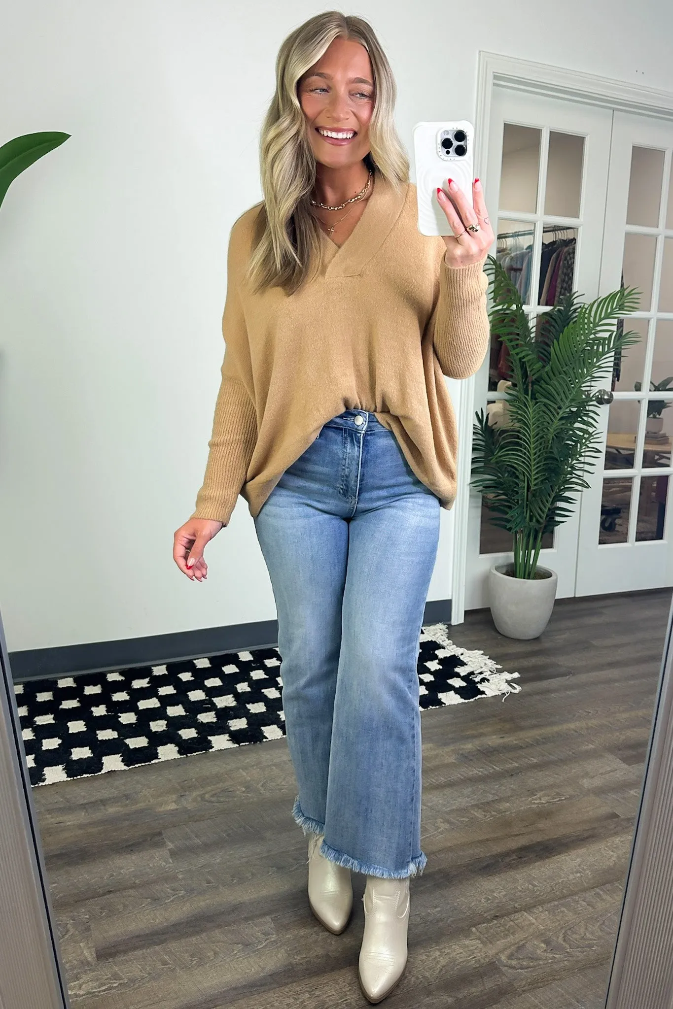 Cayden Oversized V-Neck Sweater - FINAL SALE