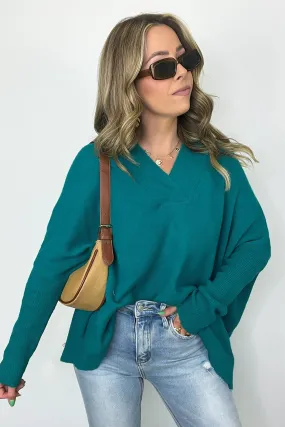 Cayden Oversized V-Neck Sweater - FINAL SALE