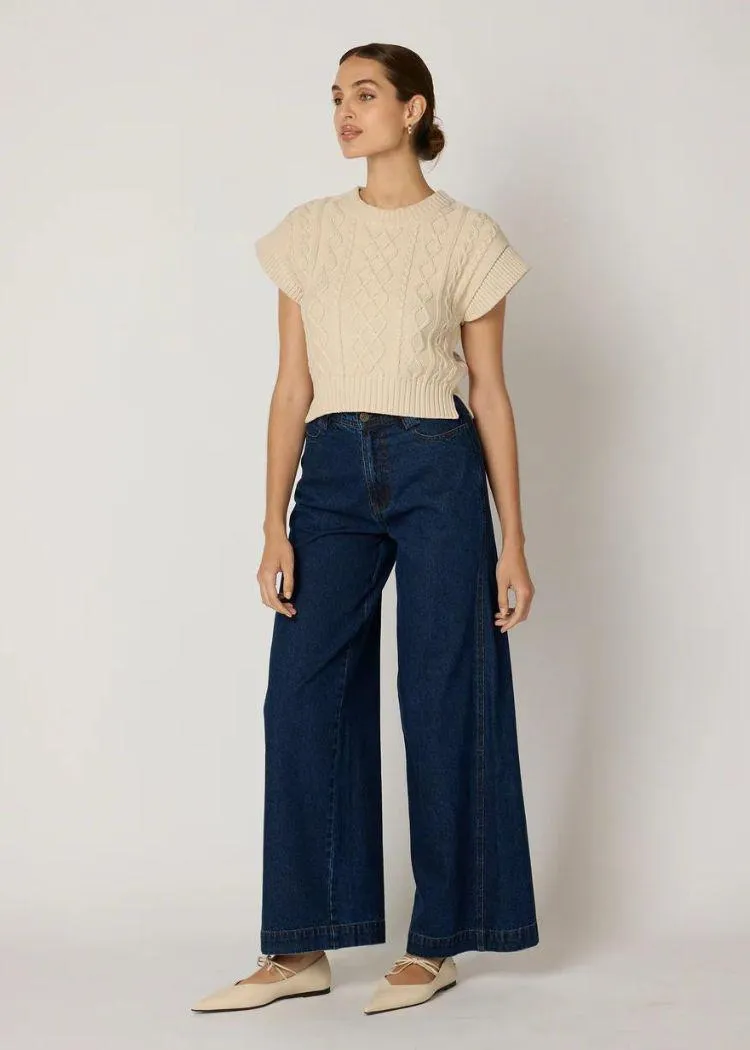 Cleobella GiGi Sweater Vest- Cream