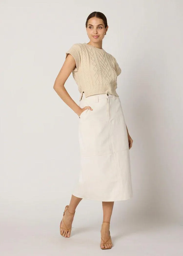 Cleobella GiGi Sweater Vest- Cream