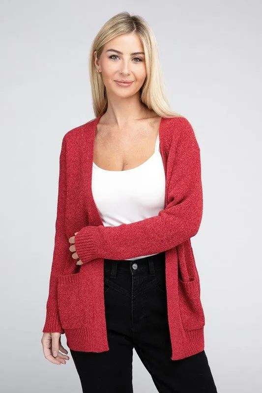 Cozy Chic Open Front Cardigan