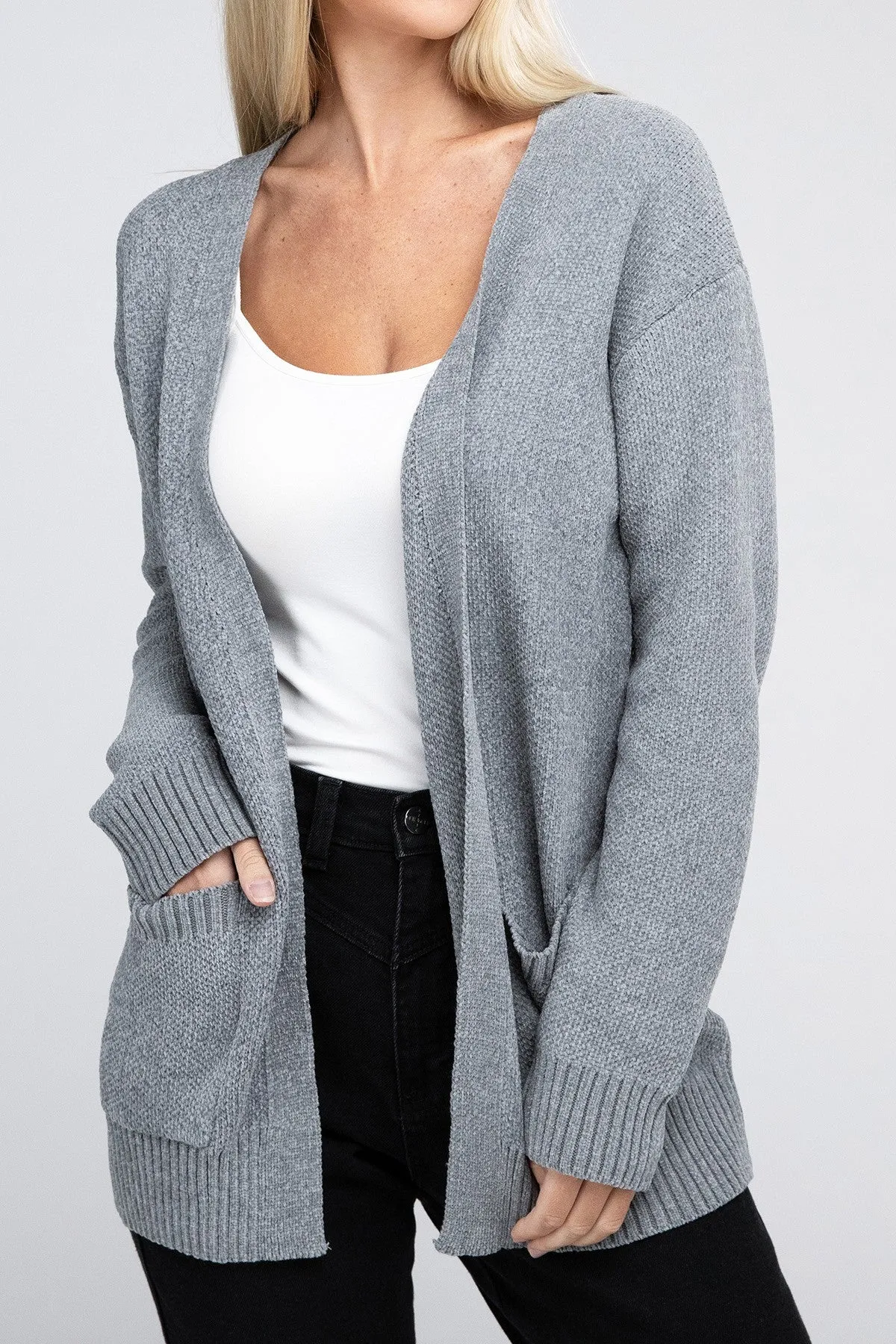 Cozy Chic Open Front Cardigan