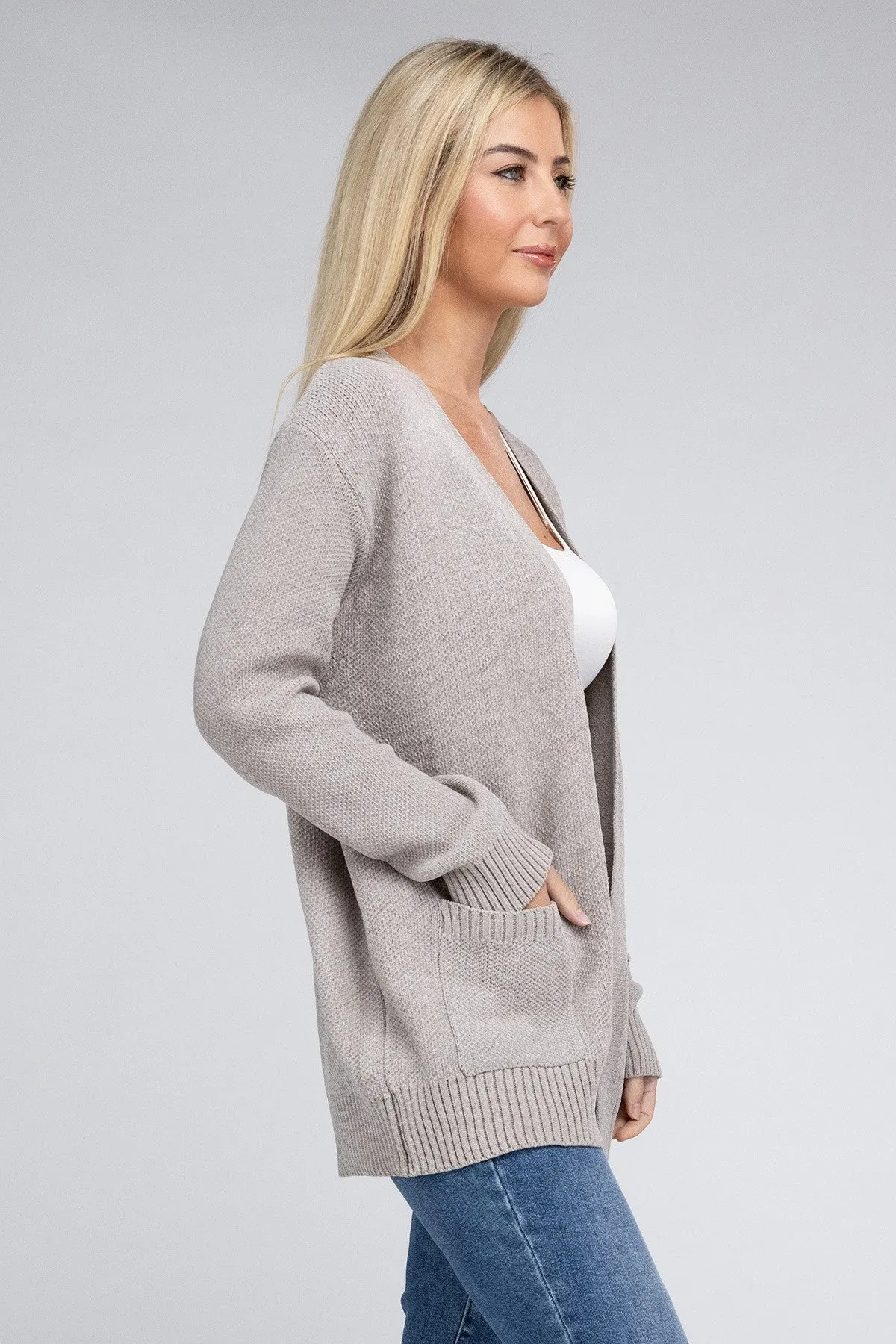 Cozy Chic Open Front Cardigan