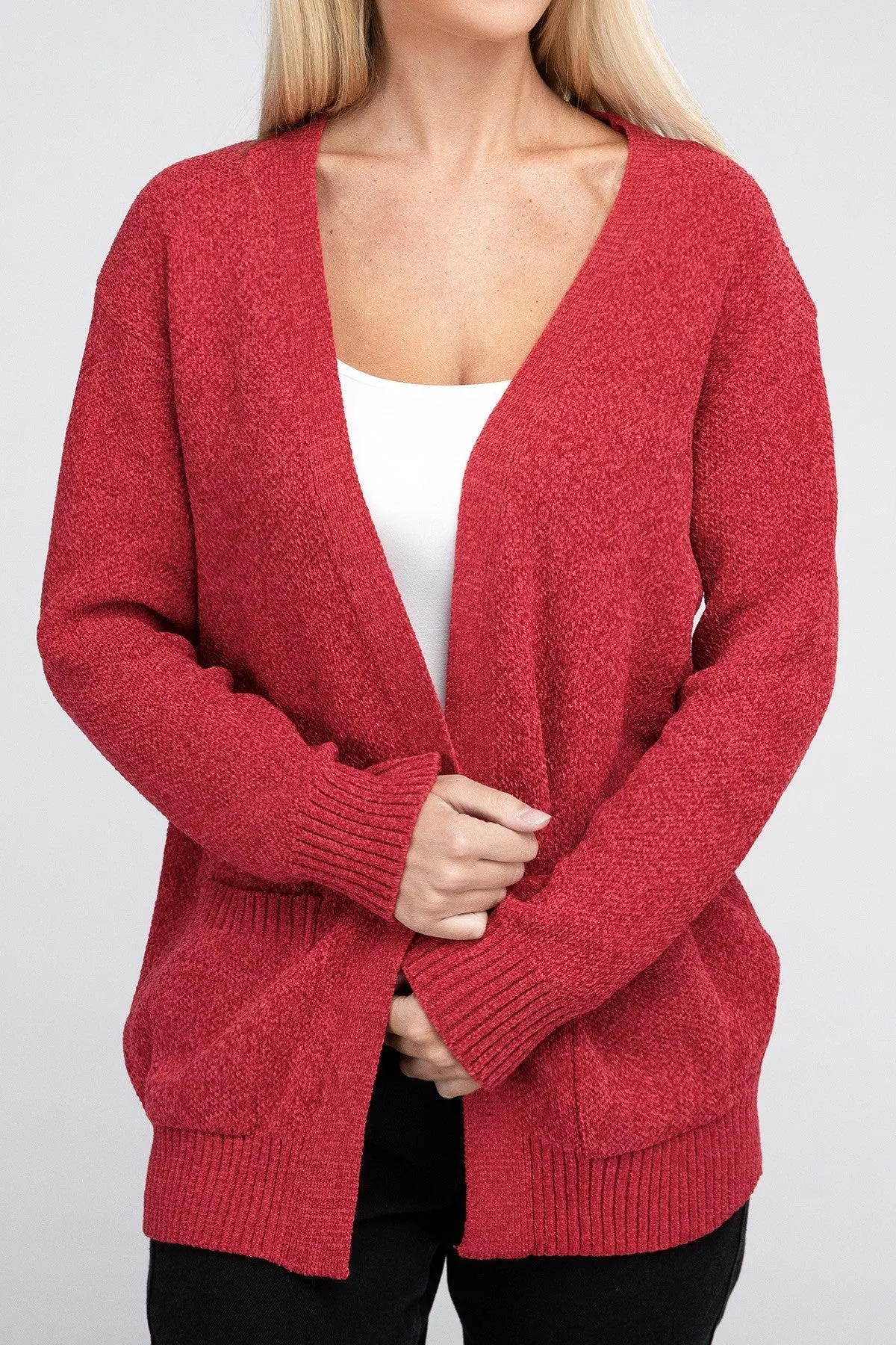 Cozy Chic Open Front Cardigan