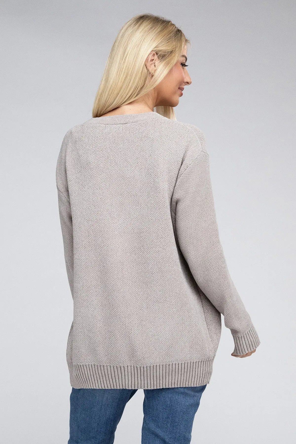 Cozy Chic Open Front Cardigan