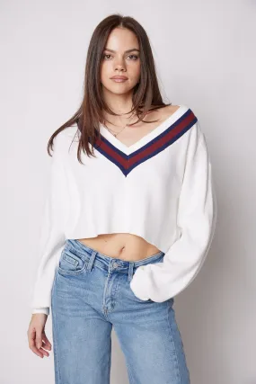 Devon Contrast Striped Sweater