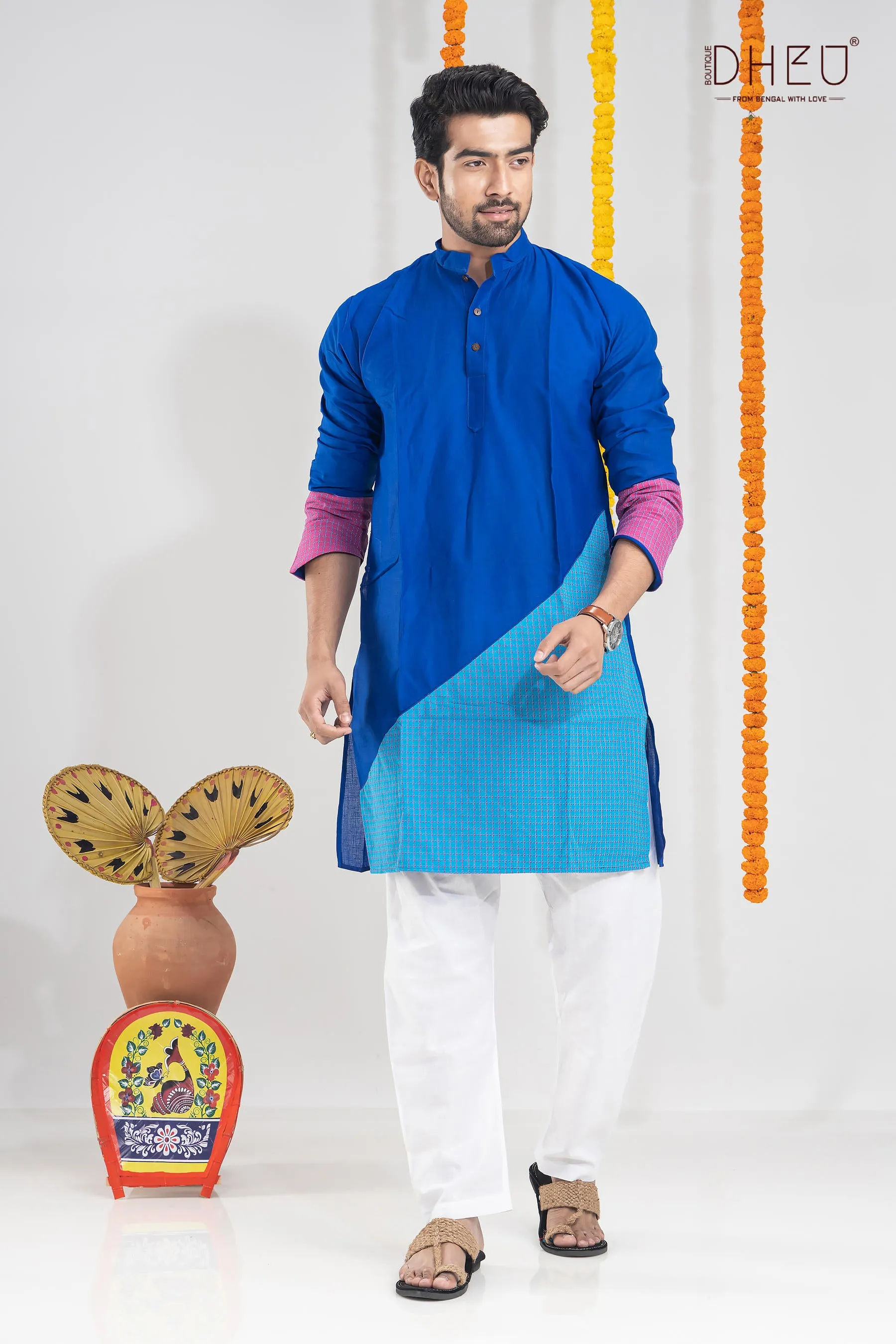 Dibratrir Kabya-Kurta-Mekhela Couple Set