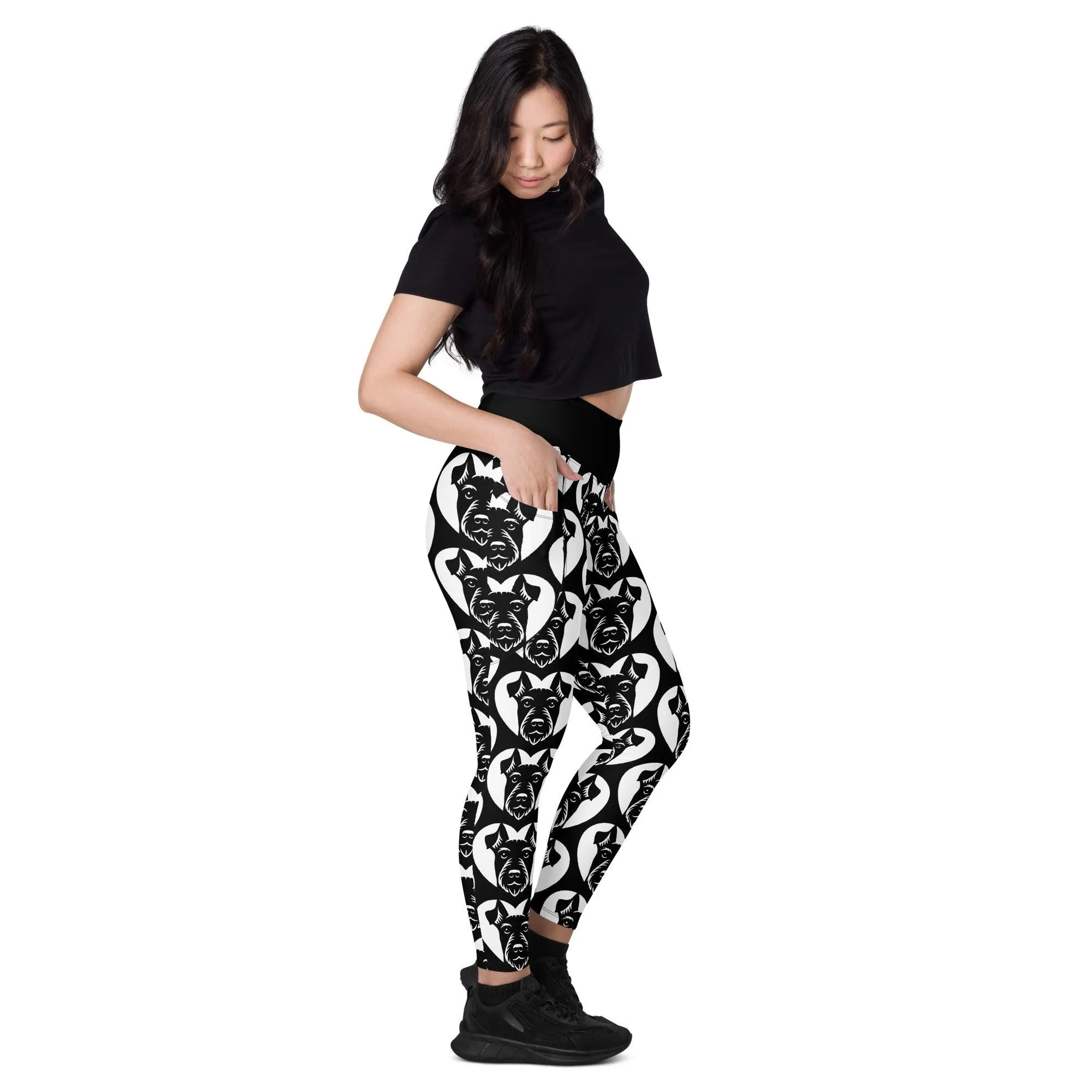 DOG BREED LEGGINGS with pockets - JAGD TERRIER - HERTTAHOUND