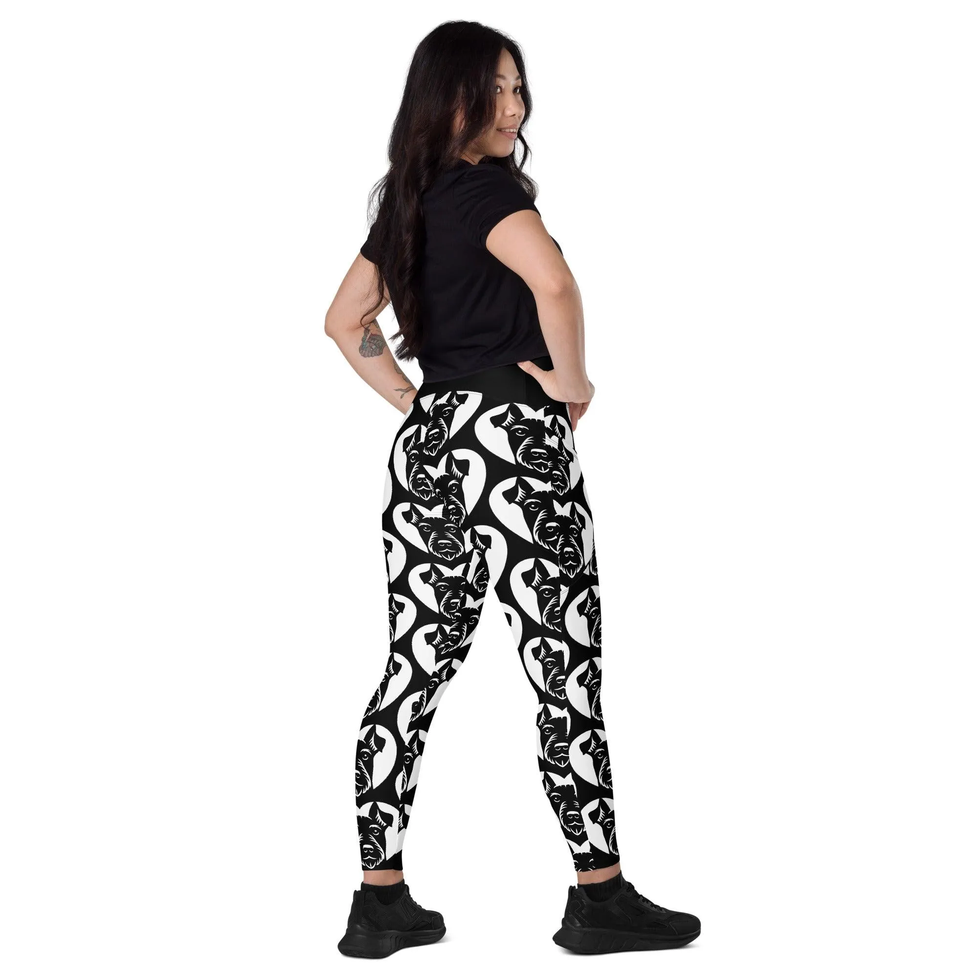 DOG BREED LEGGINGS with pockets - JAGD TERRIER - HERTTAHOUND
