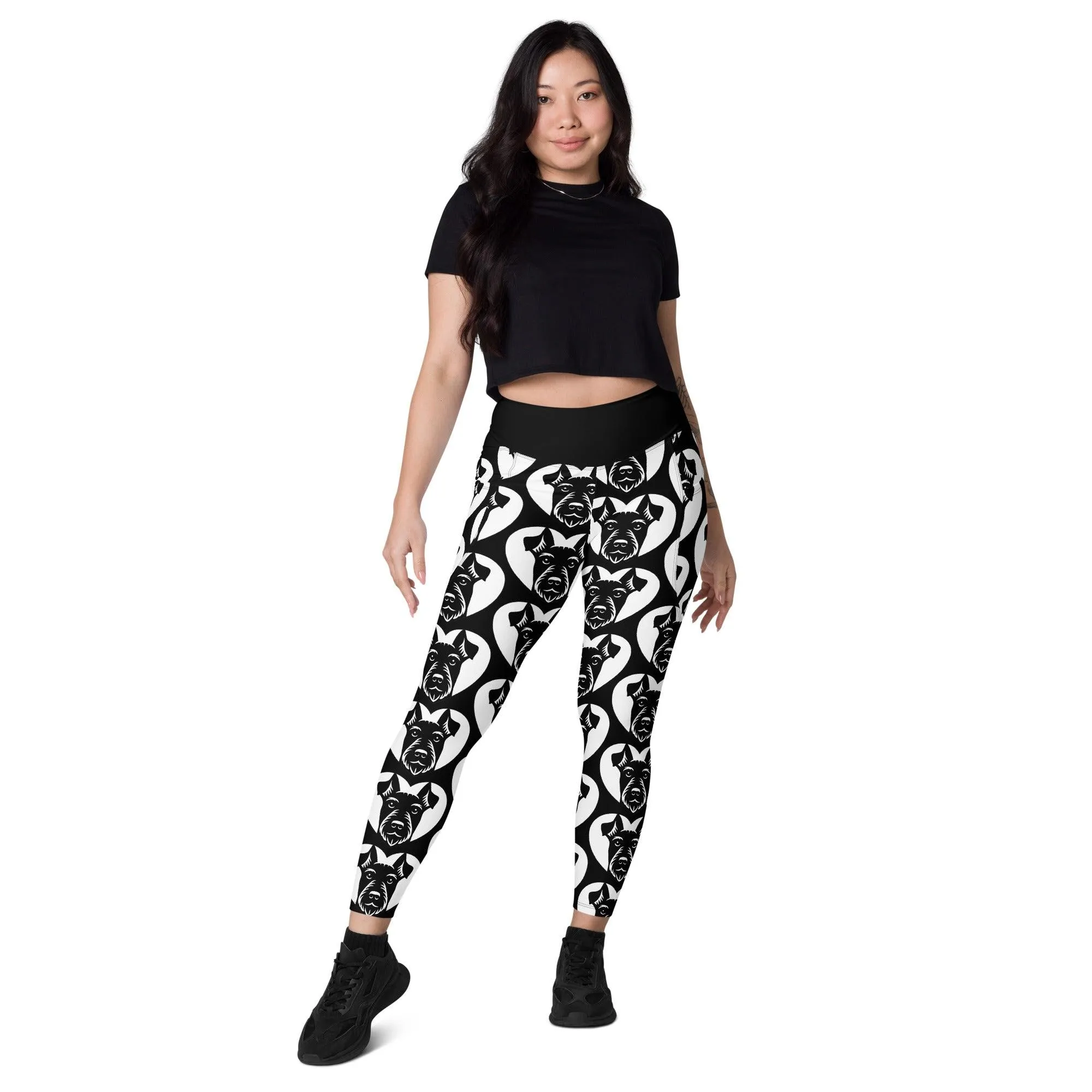 DOG BREED LEGGINGS with pockets - JAGD TERRIER - HERTTAHOUND