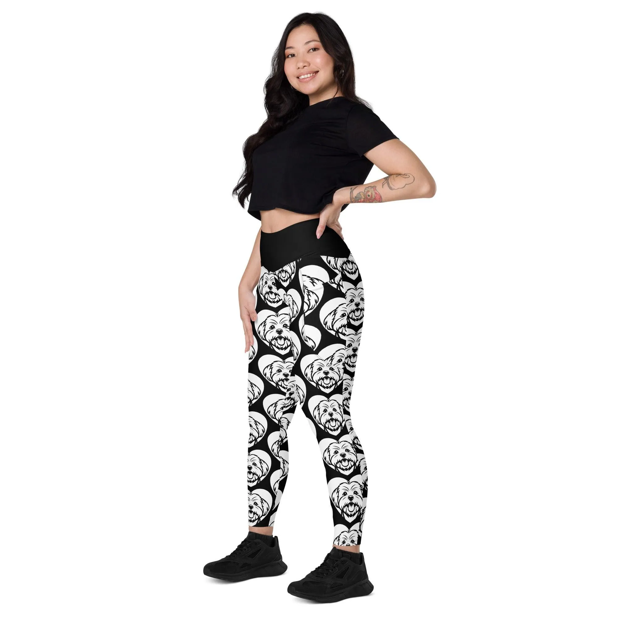 DOG BREED LEGGINGS with pockets - MALTESE - HERTTAHOUND