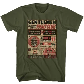 Fight Club Fc Rules Men's T-Shirt