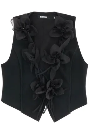 Floral Appliqué Vest