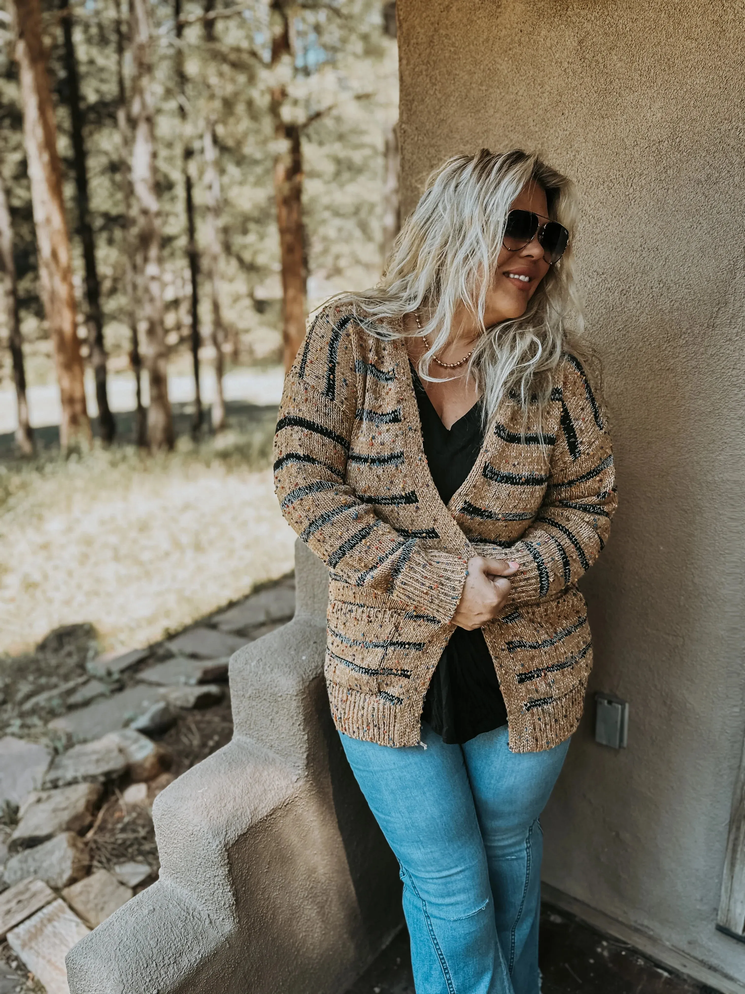 Hazel Blues® |  Stripe Miley Dot Cardigan In Assorted Colors