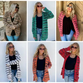 Hazel Blues® |  Stripe Miley Dot Cardigan In Assorted Colors