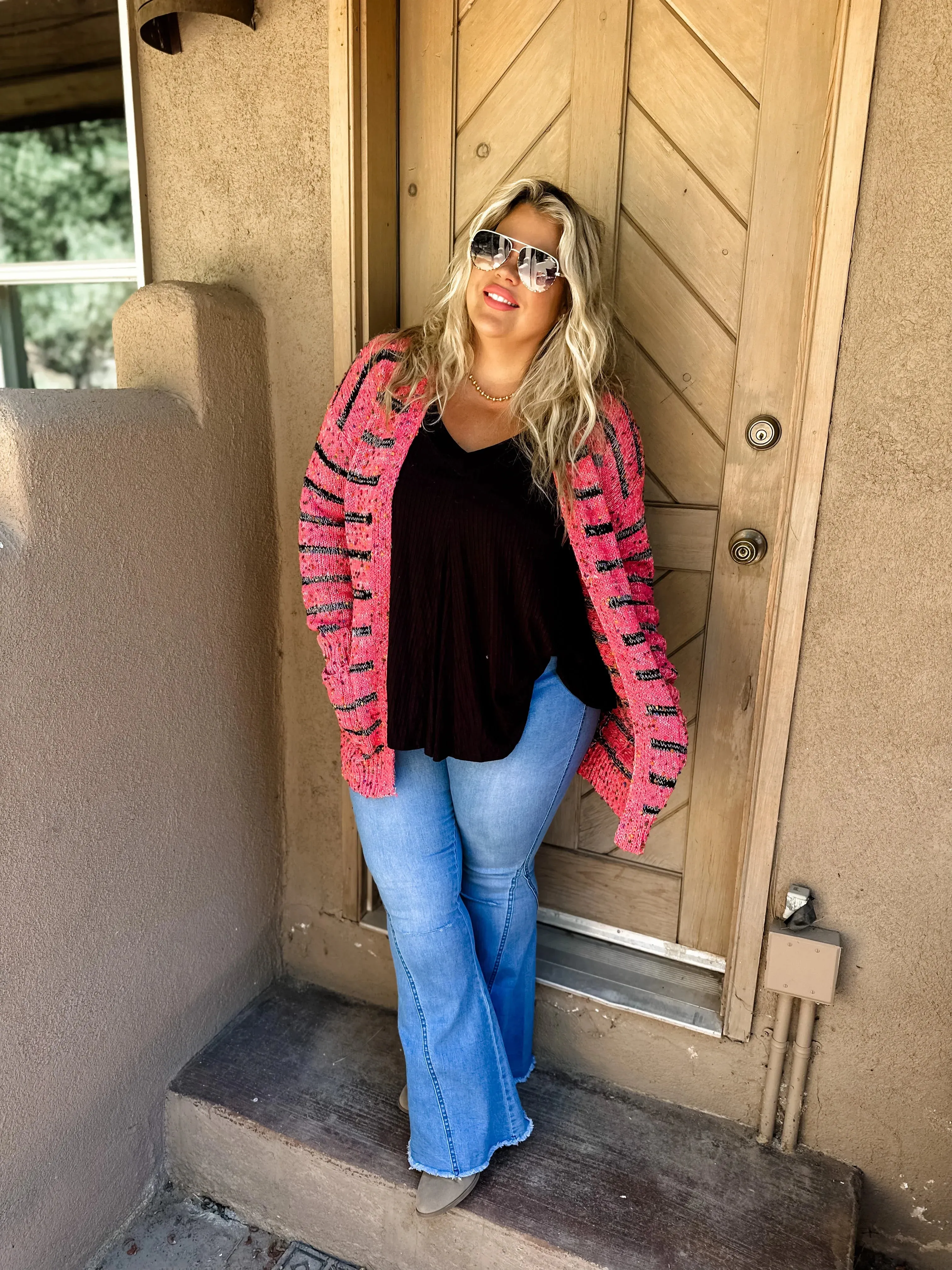 Hazel Blues® |  Stripe Miley Dot Cardigan In Assorted Colors