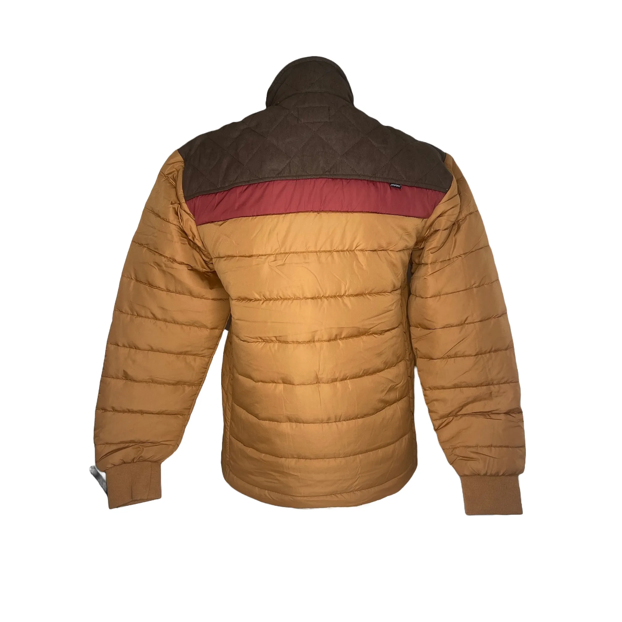 Hooey Men's Tan Body & Brown Puffer Jacket HJ127TNBR