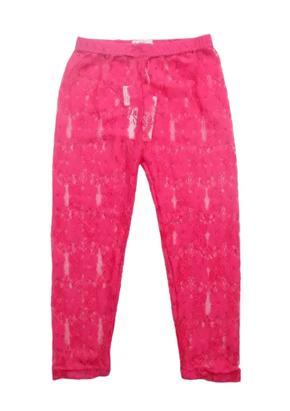 Hot Pink Lace Tights