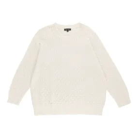 lily morgan Women's Plus Crew Neck Stitch Sweater