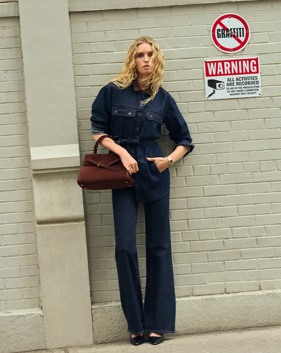 Mikaela Shacket With Corduroy Collar