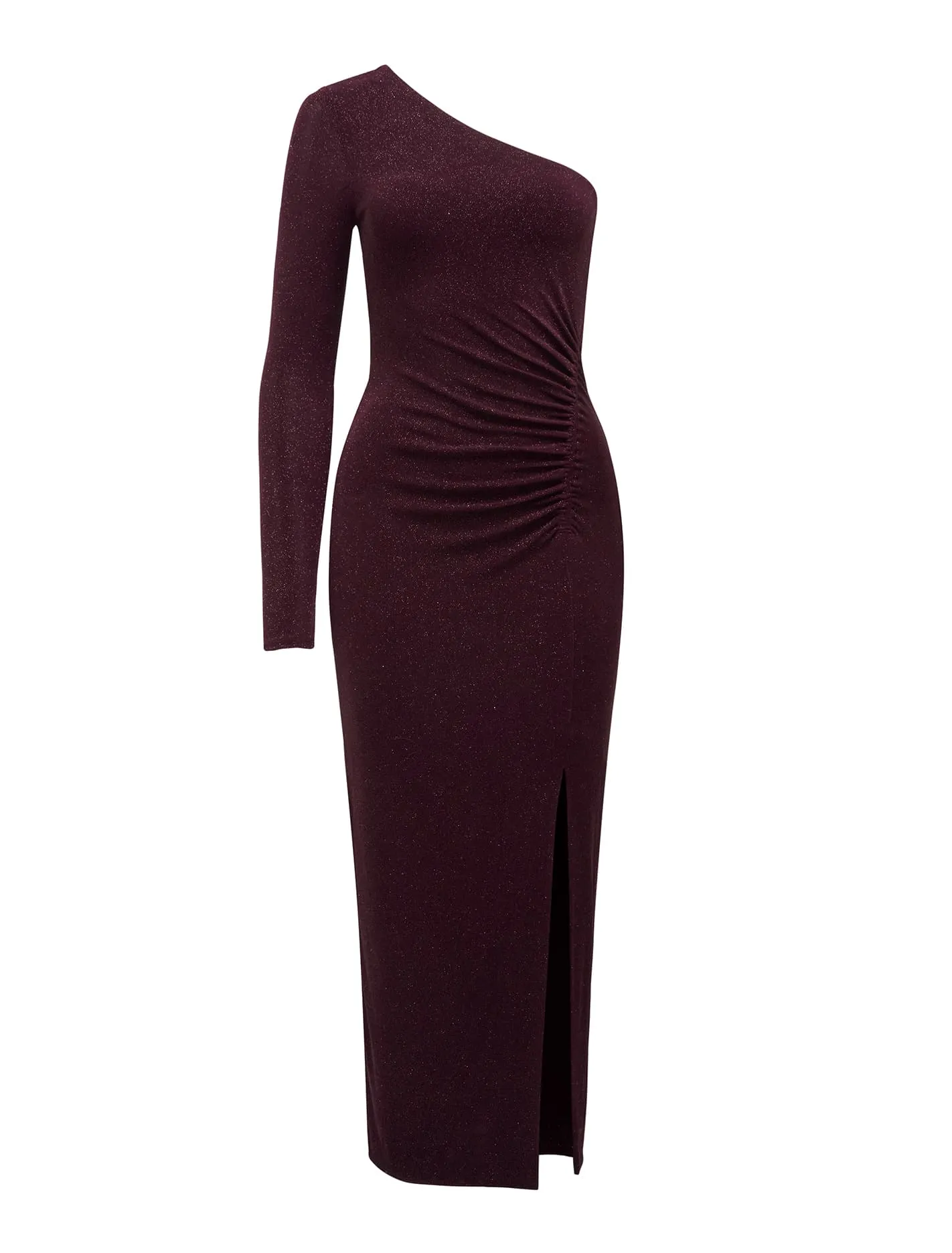 Mirabella One Shoulder Glitter Midi Dress