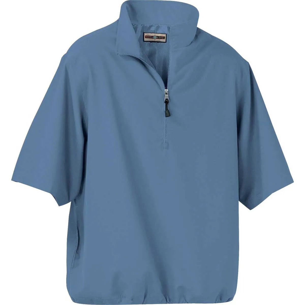 North End Men's Glacier Blue M·I·C·R·O Plus Lined Wind Shirt with Teflon