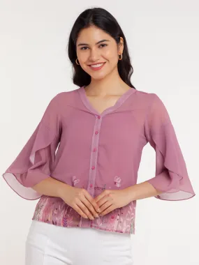 Printed Polyester Top