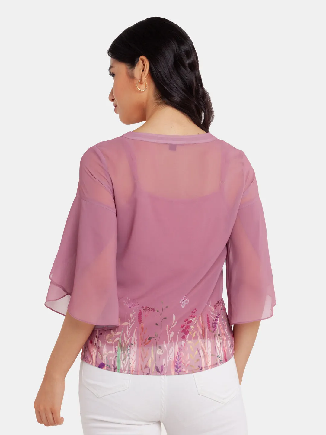 Printed Polyester Top