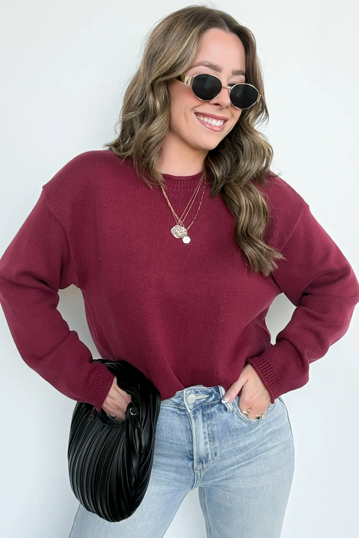 Rebecca Lace Up Back Sweater