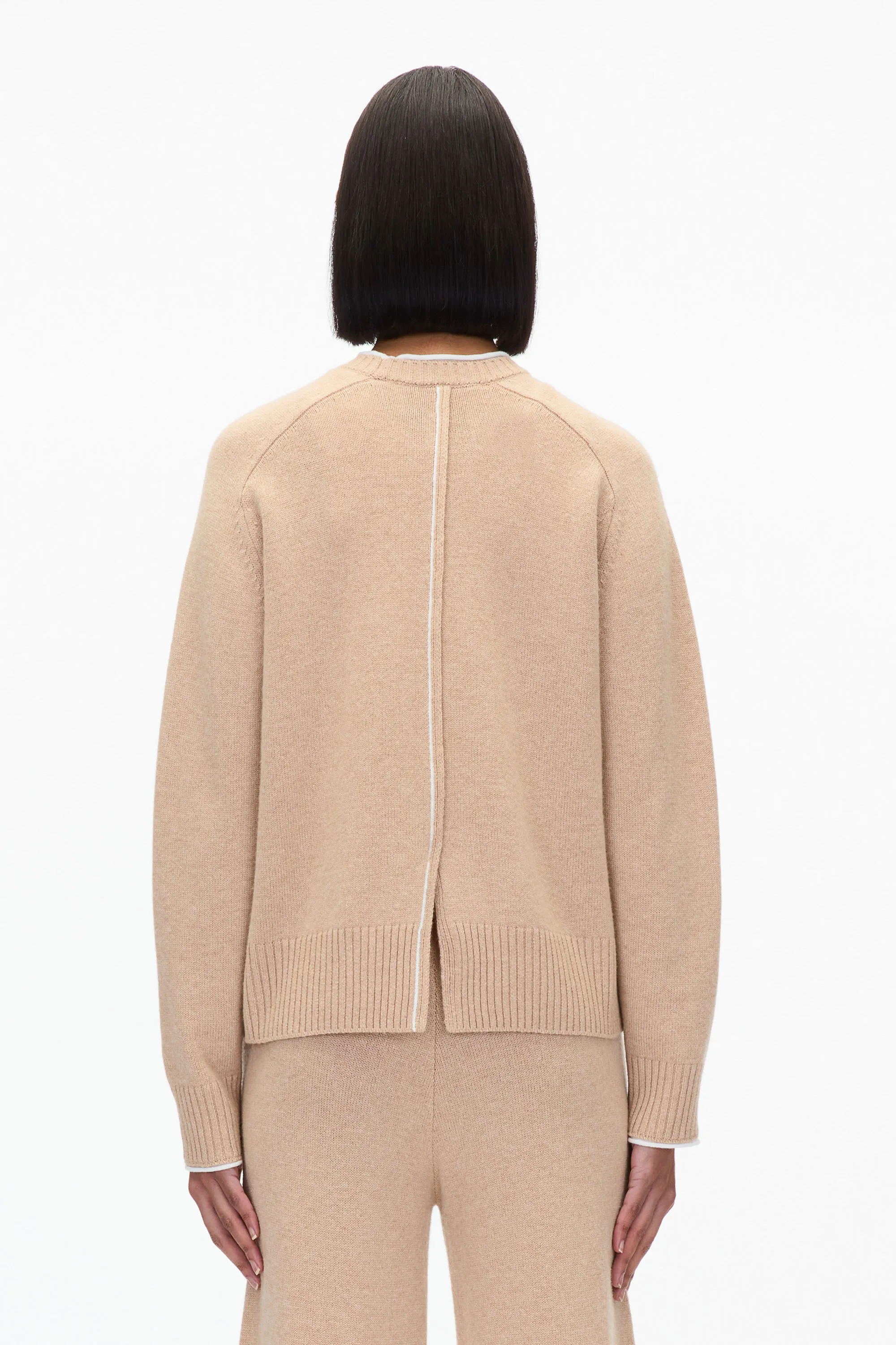 Relaxed Crewneck with Contrast Trims