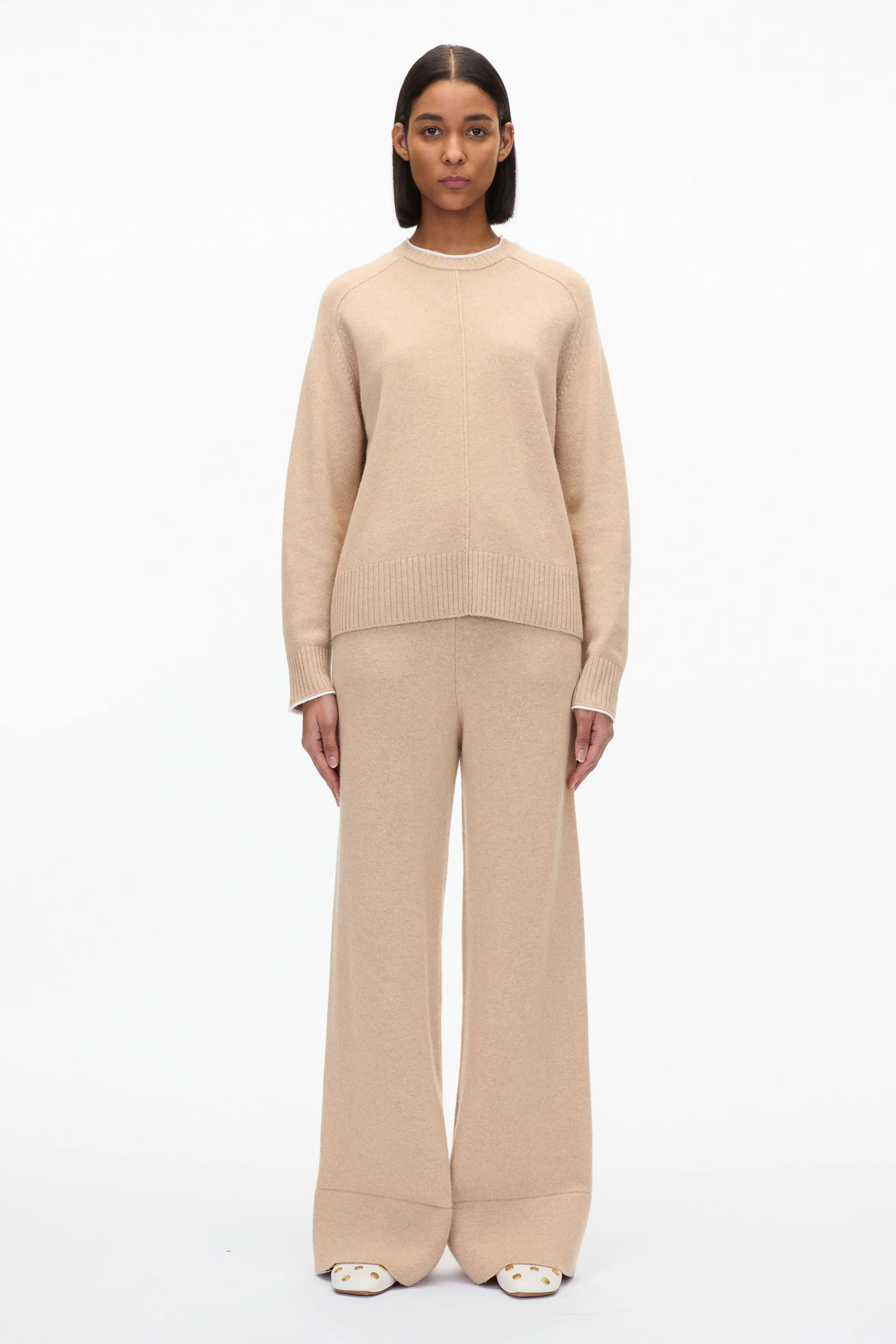 Relaxed Crewneck with Contrast Trims