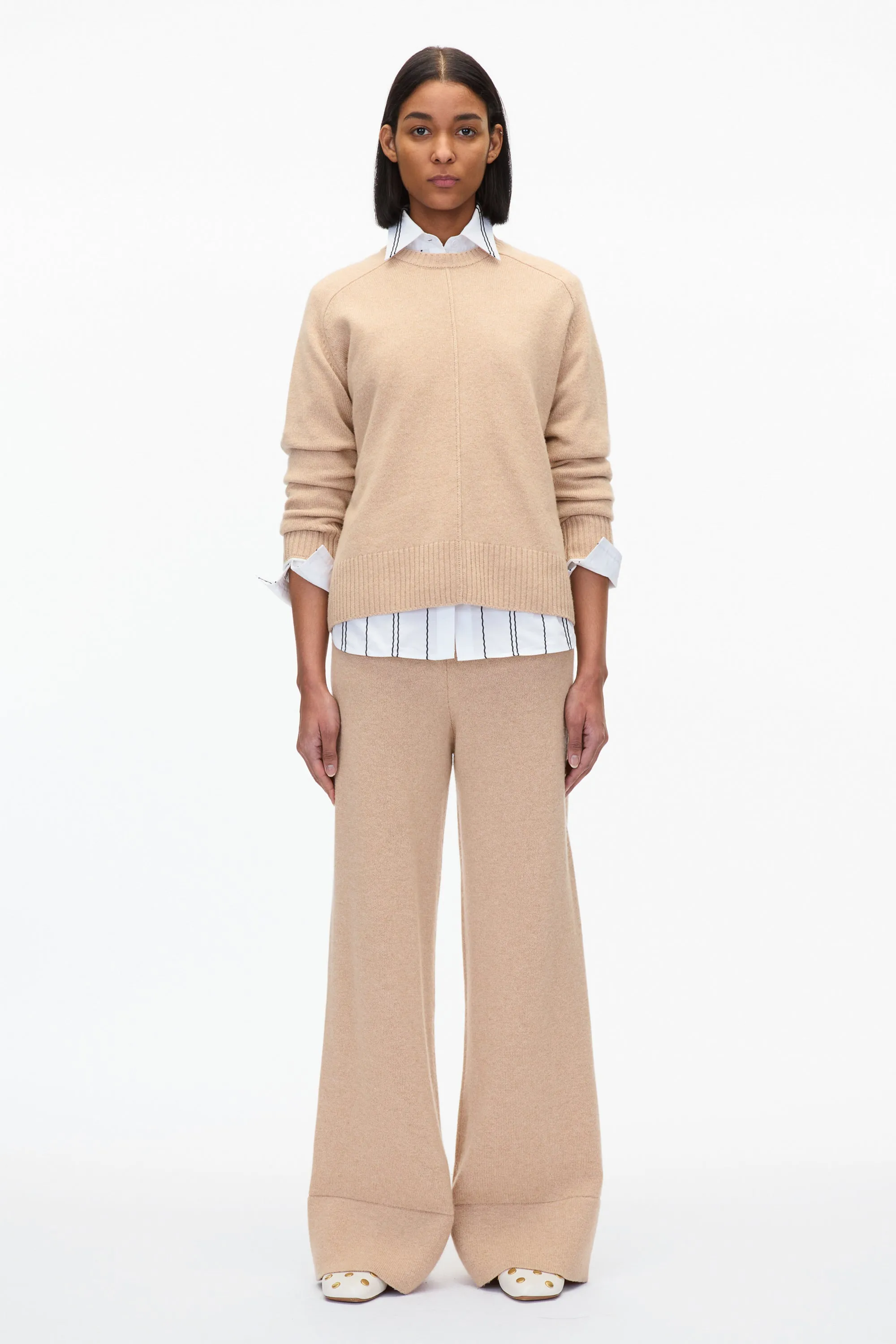 Relaxed Crewneck with Contrast Trims