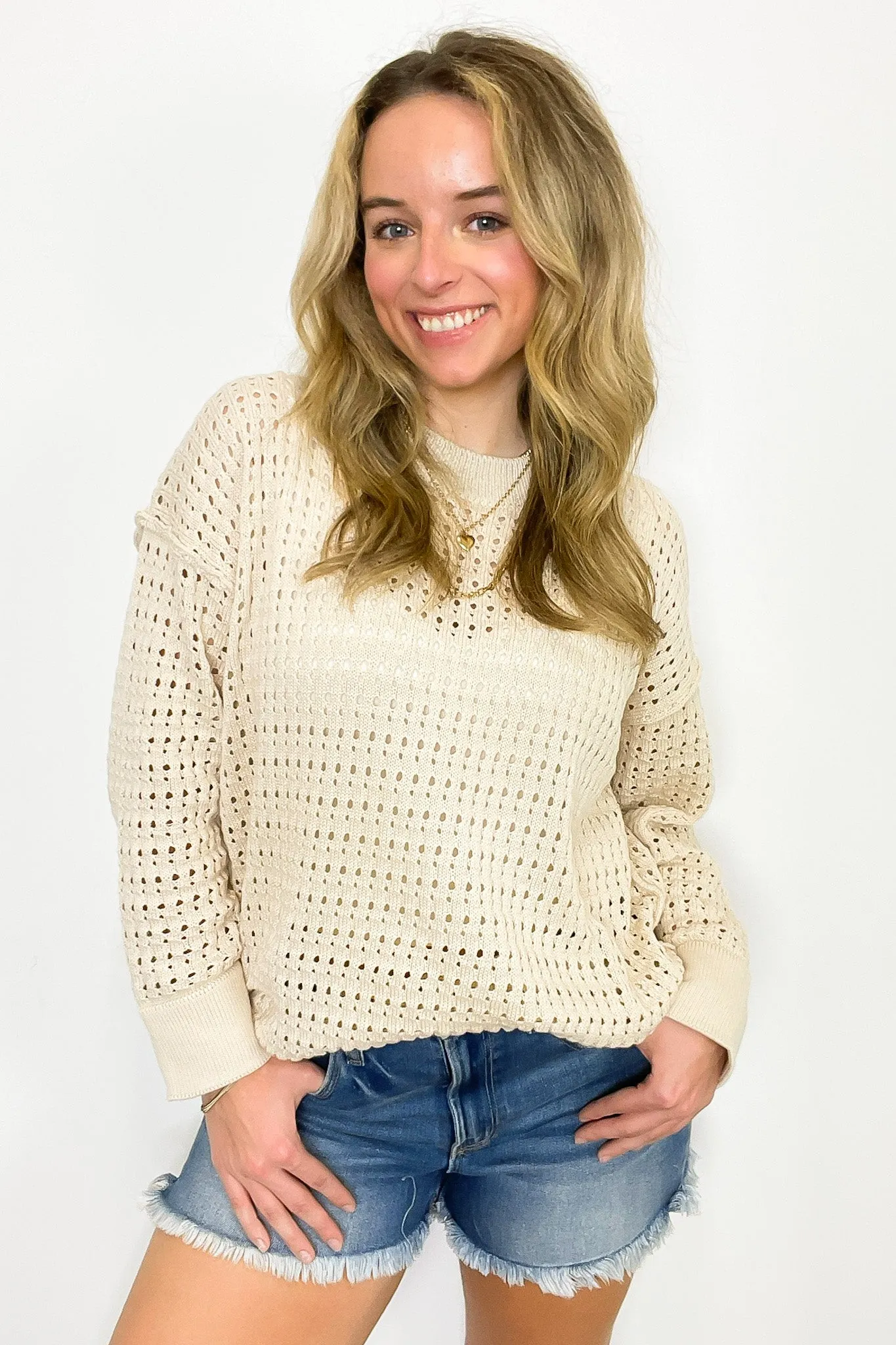 Serena Open Knit Sweater