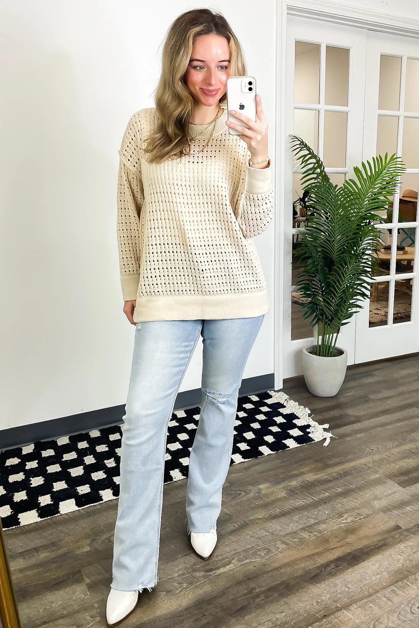 Serena Open Knit Sweater