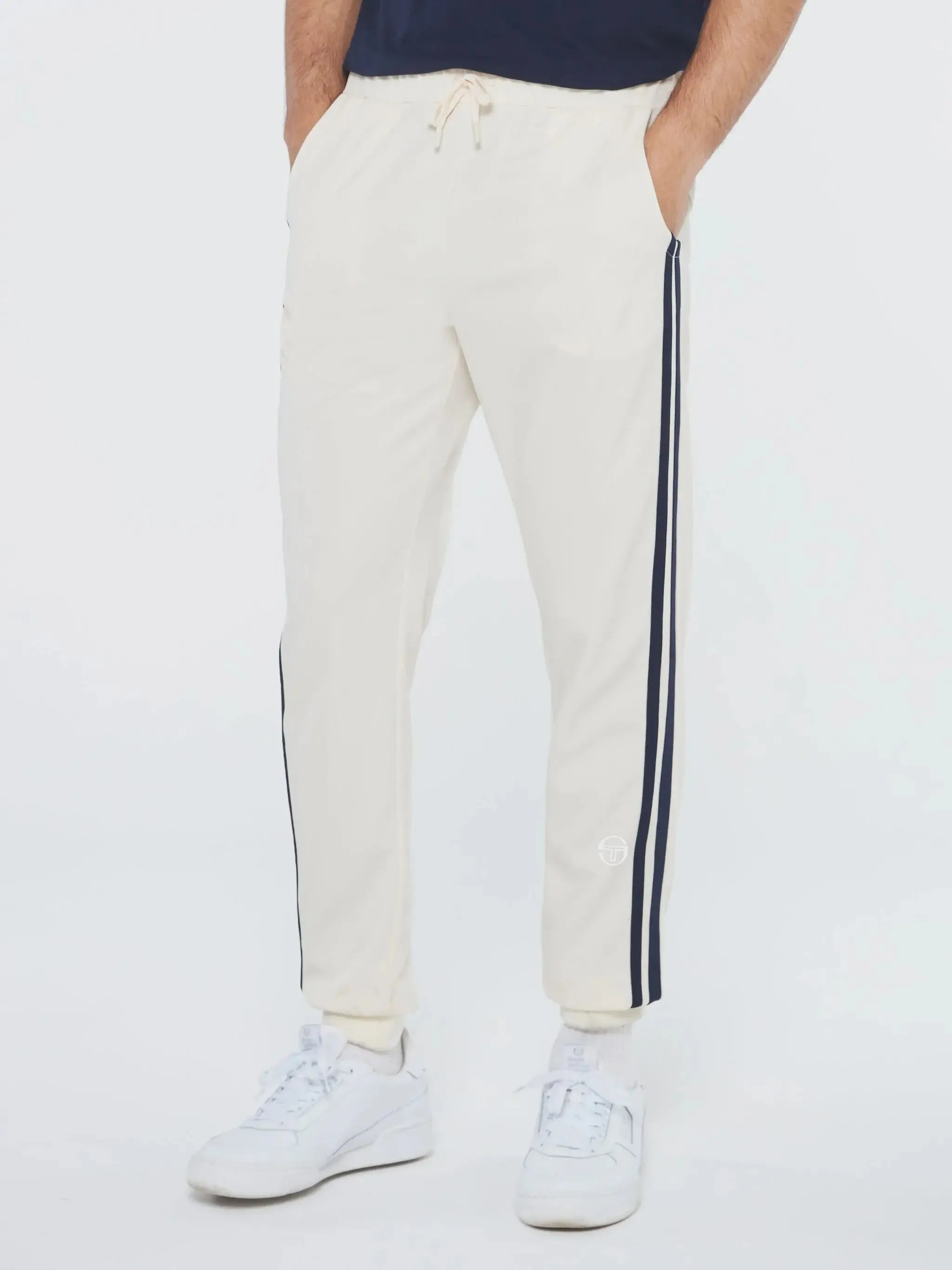 Sergio Tacchini Damarindo Track Pant - Buttercream/Maritime Blue