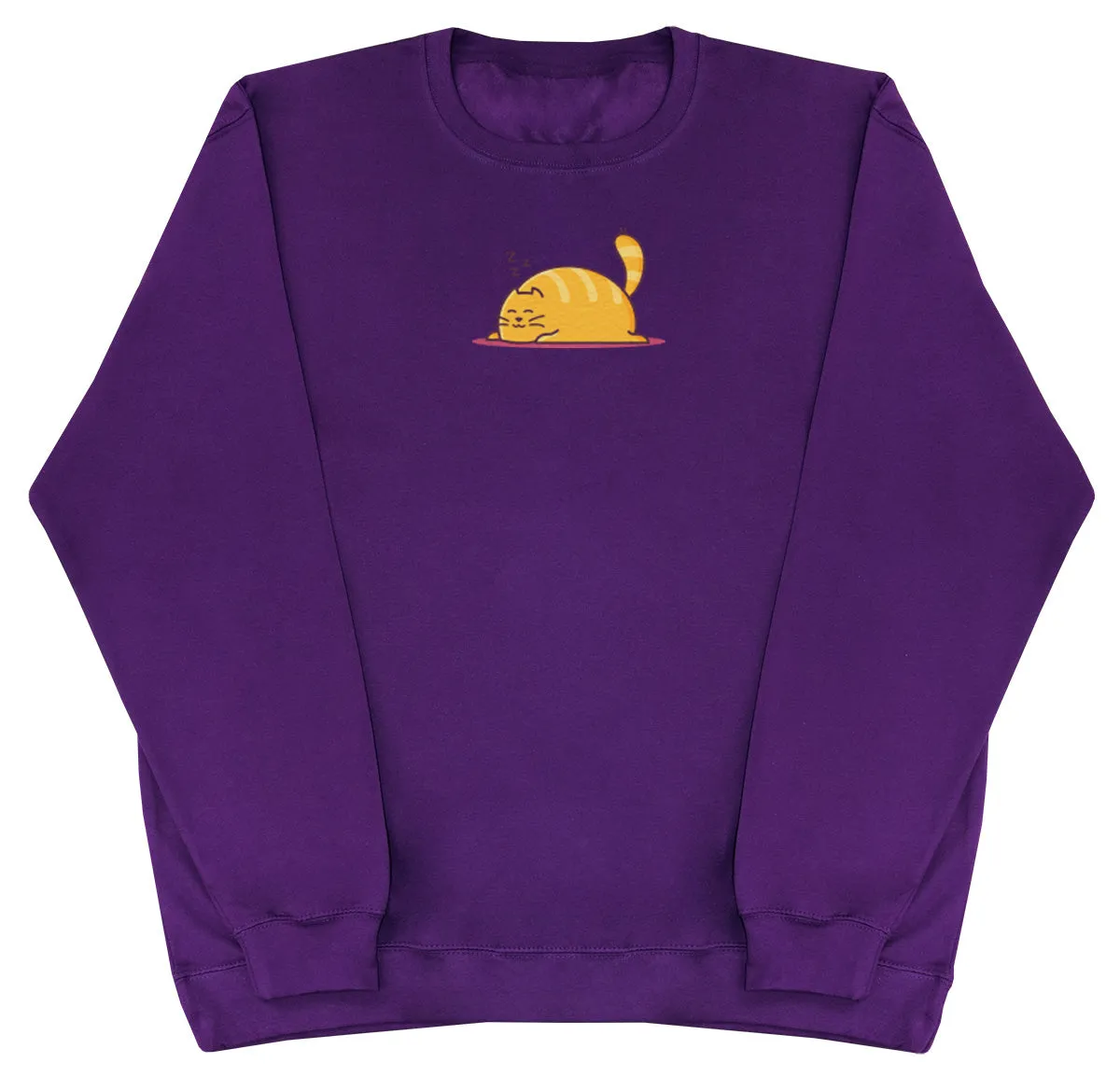 Sleeping Cat - Huge Oversized Comfy Original Sweater