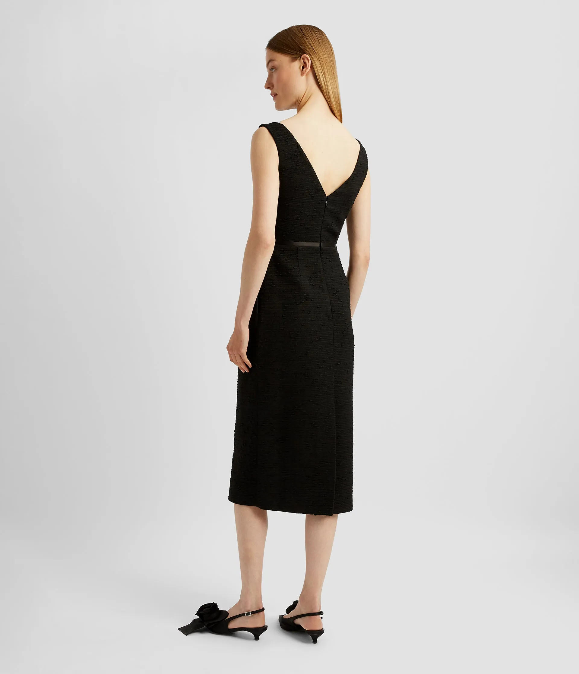 Sleeveless Midi Pencil Dress