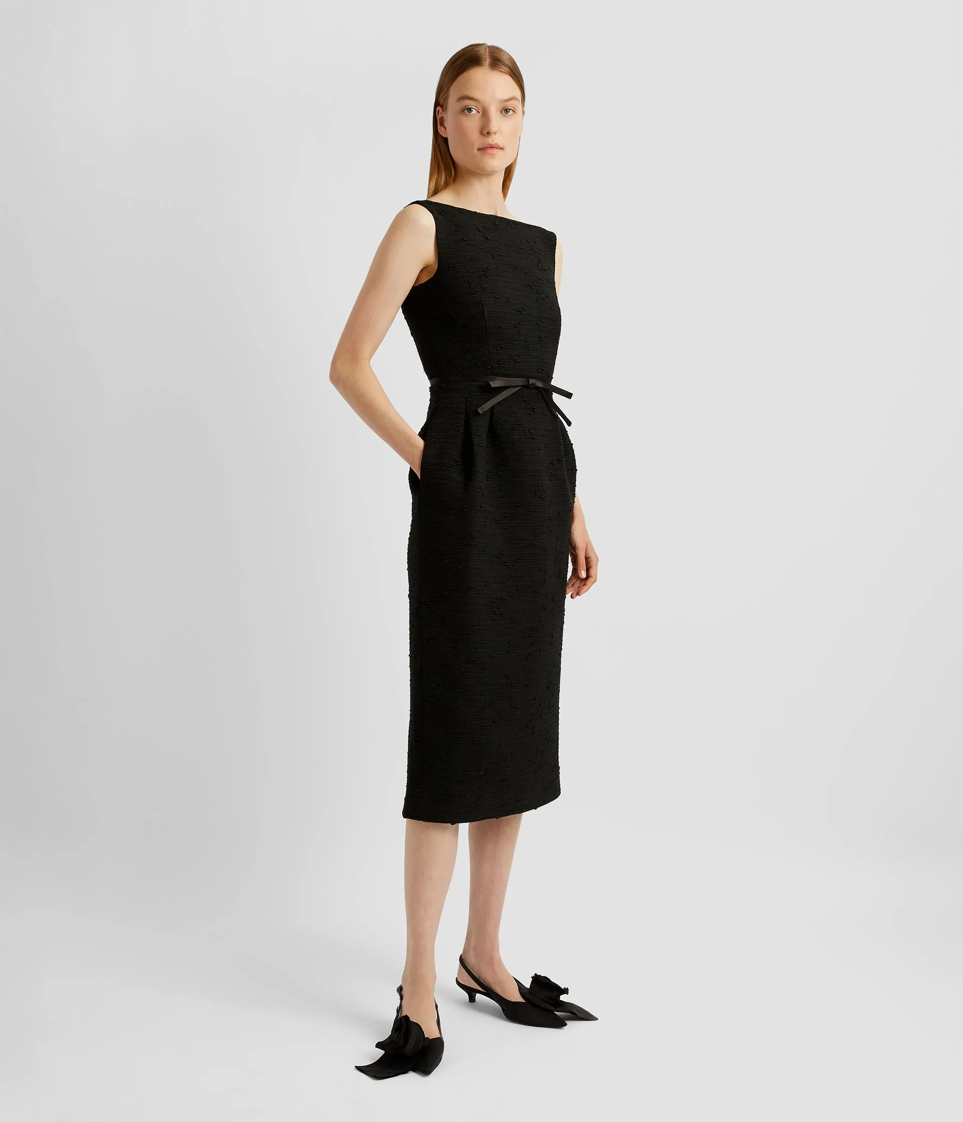 Sleeveless Midi Pencil Dress