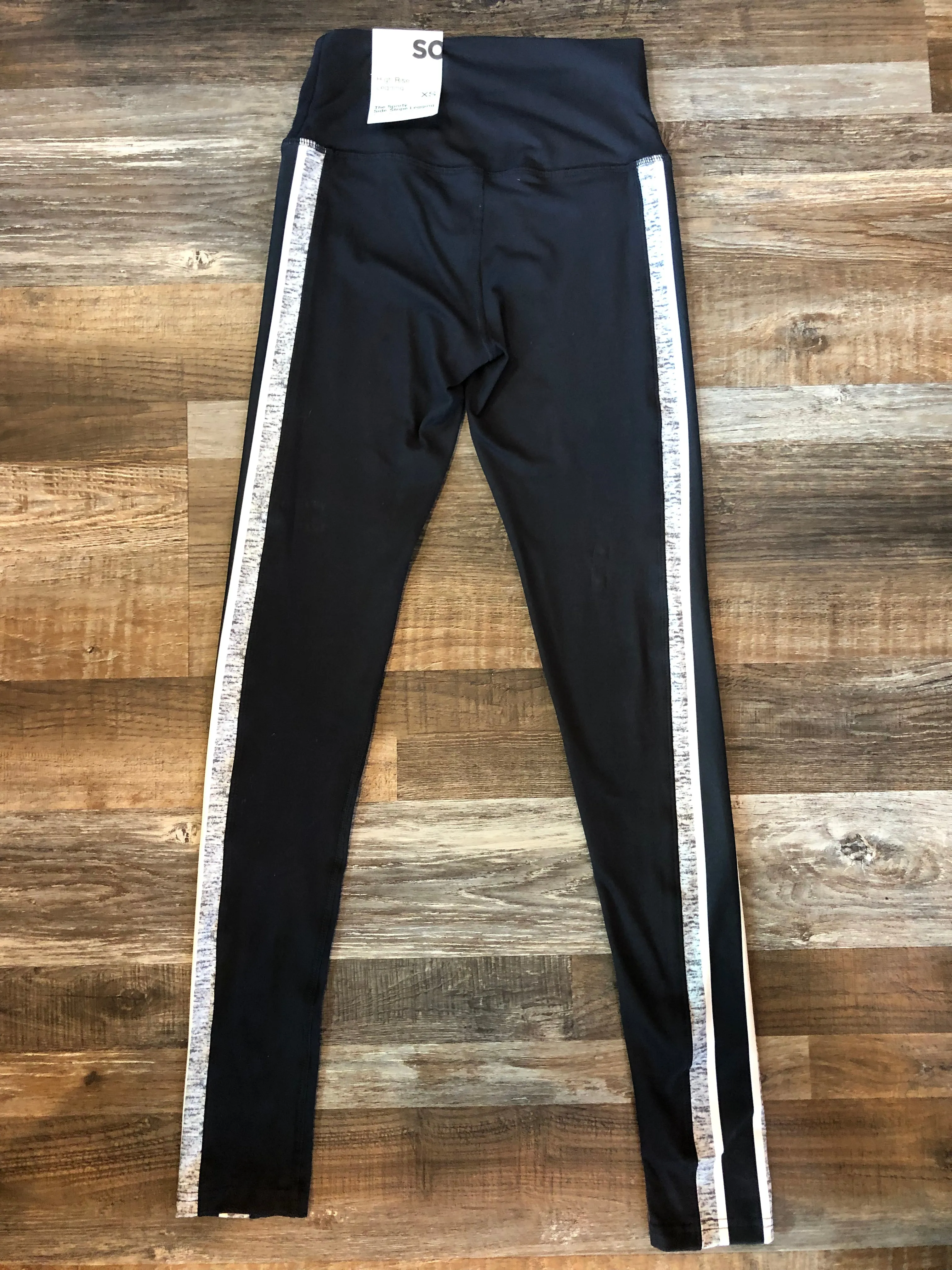 SO Girls Black Leggings High Rise NWT retail $30 size XSmall