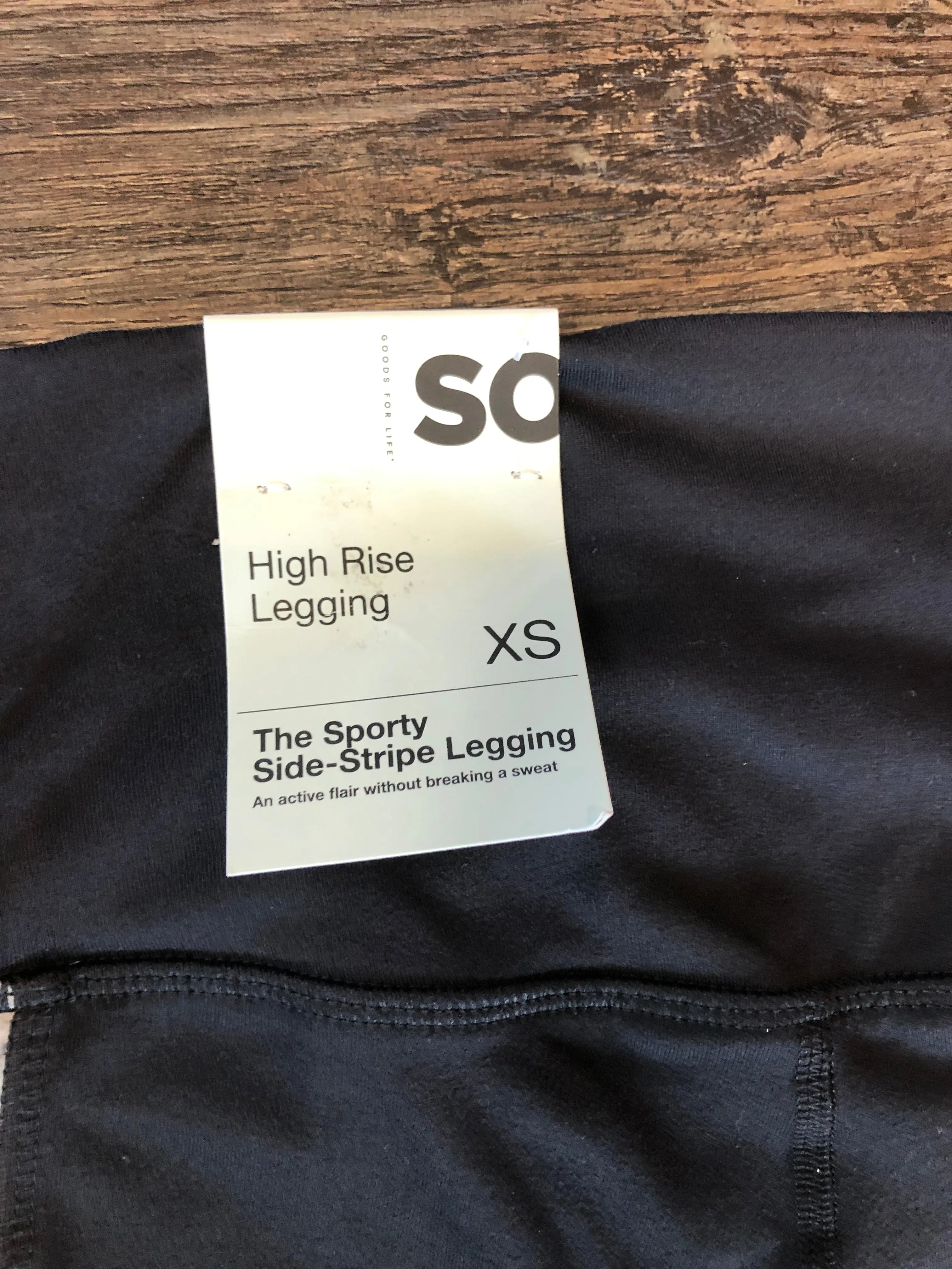 SO Girls Black Leggings High Rise NWT retail $30 size XSmall