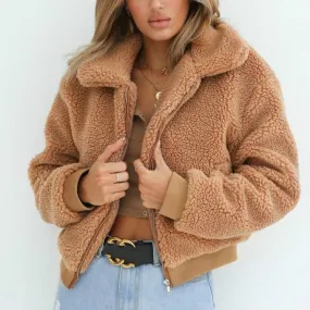 Soft Furry Fashion Women's Coat
