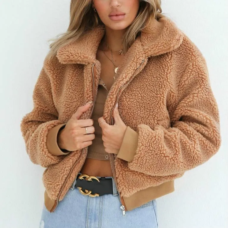 Soft Furry Fashion Women's Coat