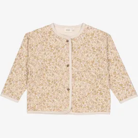 Sweat Cardigan Milla - pale lilac flower field