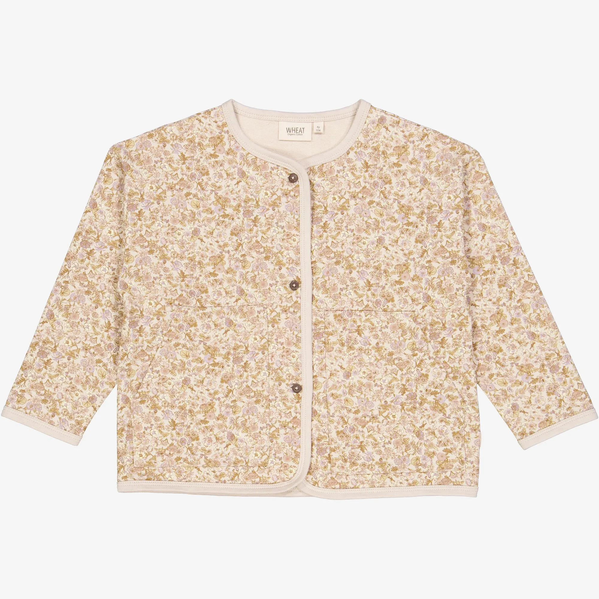 Sweat Cardigan Milla - pale lilac flower field