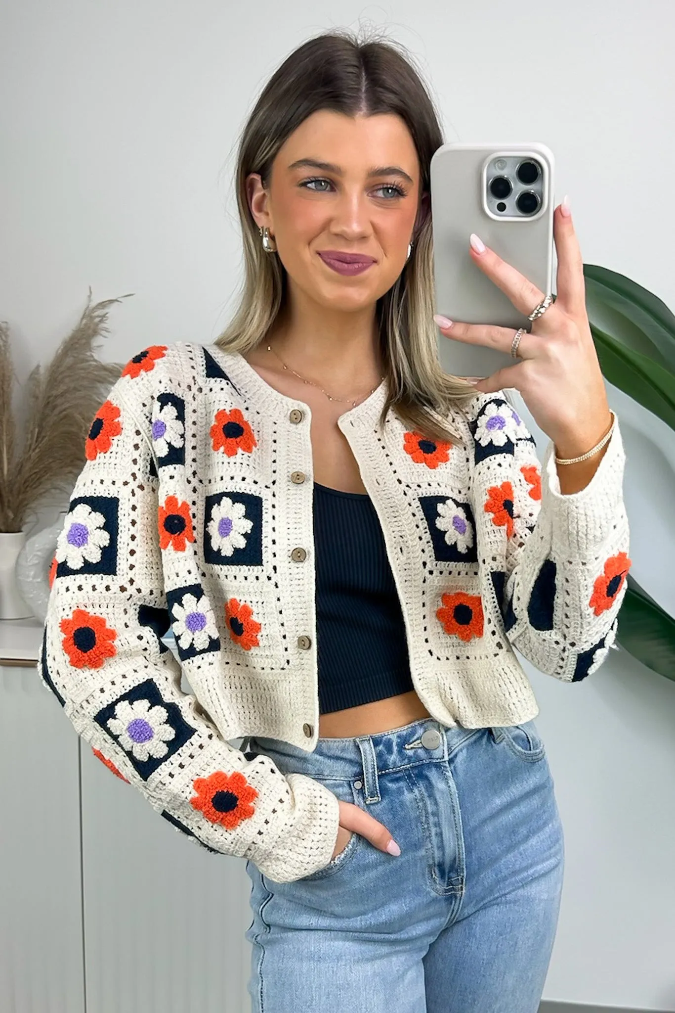 Sweetest Emotion Multi Color Crochet Knit Cardigan - FINAL SALE